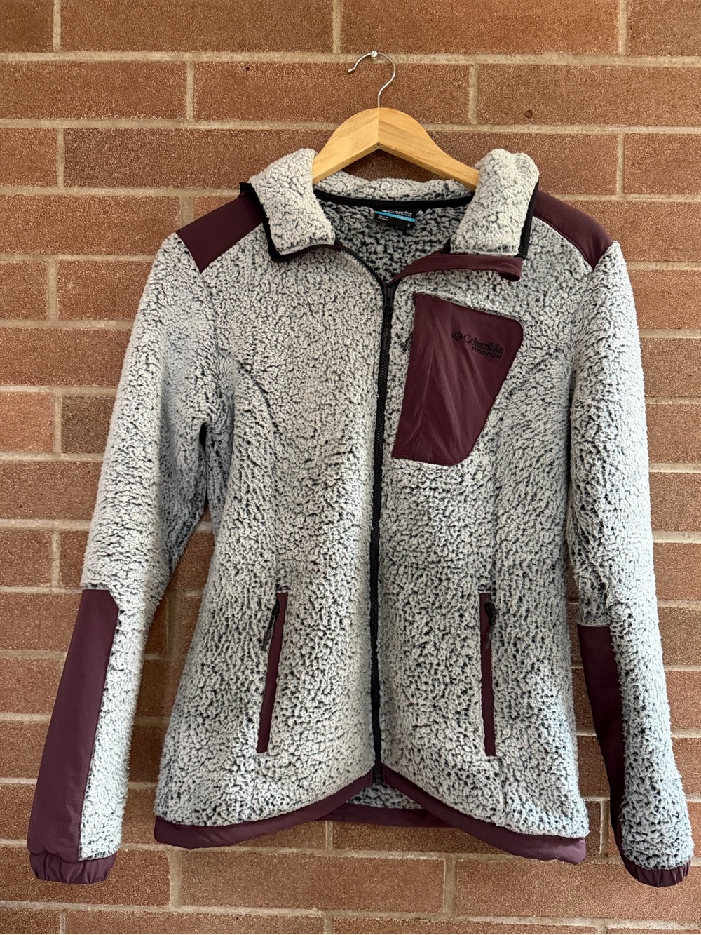 Columbia Titanium Arctic Crest Sherpa Full Zip Jacket